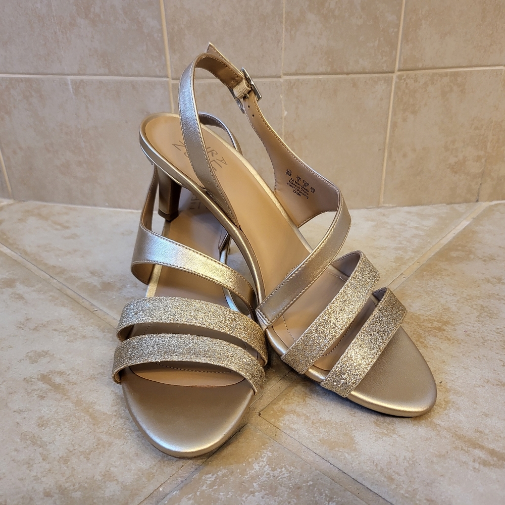 NATURALIZER Dress Sandal, gold, size 8